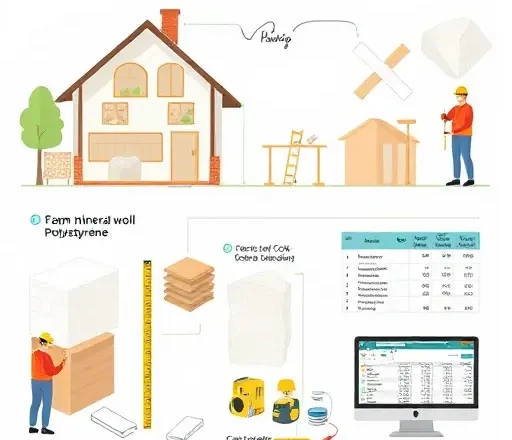 Пошаговый расчет затрат на утепление дома: от выбора материала до учёта рабочих часов и долговечности.